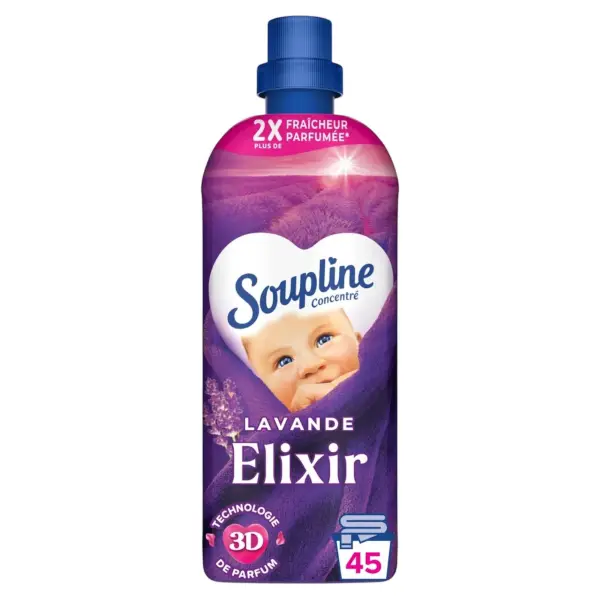 Soupline Adoucissant Concentré Elixir Lavande 45 lavages | Miniprix