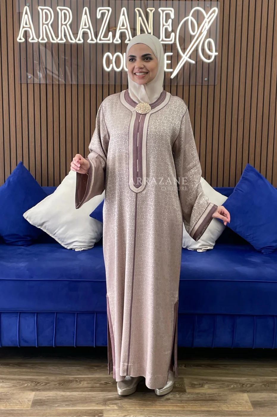 Caftan kamkha  violet derss | CasaZaz
