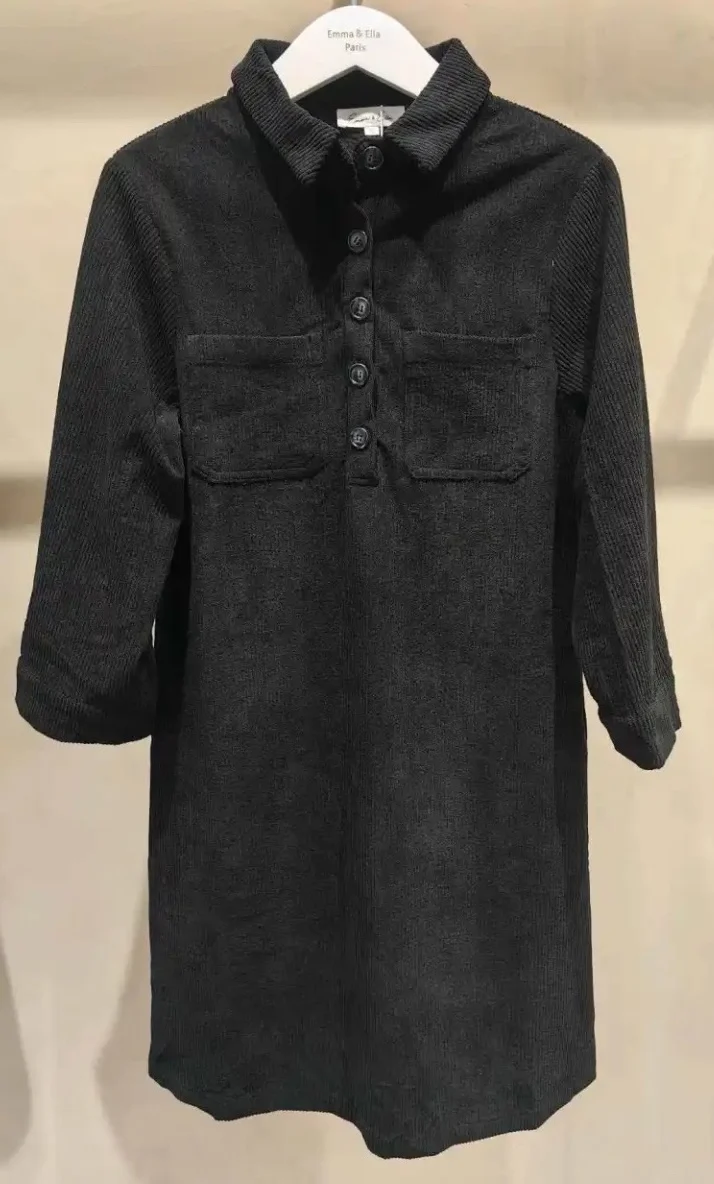 Robe chemise velours côtelé | Jus de coco