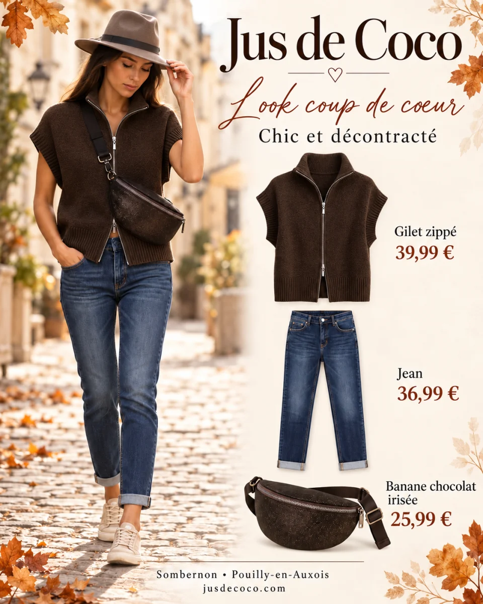 Gilet s/manches | Jus de coco