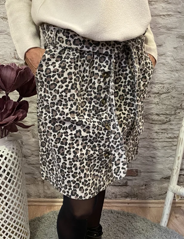 Jupe leopard velours | Jus de coco 