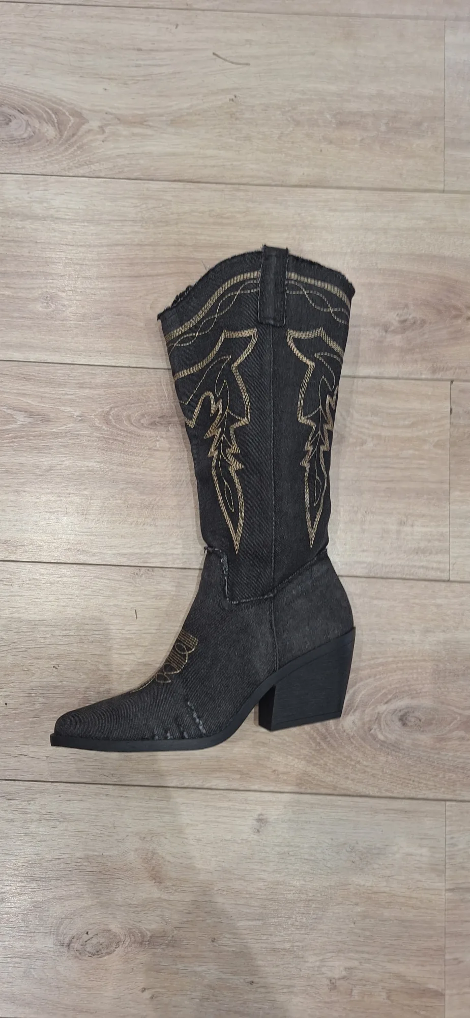 Santiag jeans noir | Rynalife