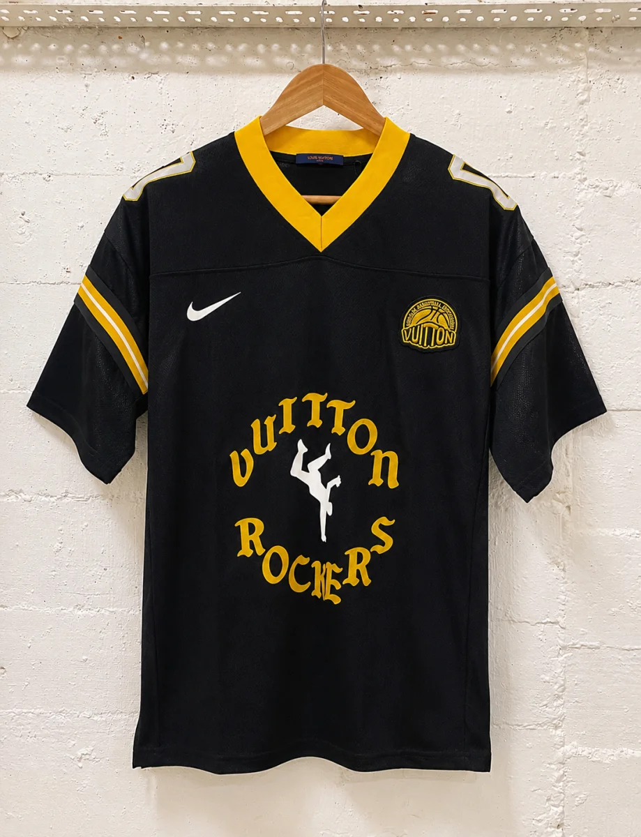 Louis Vuitton T-Shirt Black & Yellow Football | MASSIMOLUXURYOUTLET
