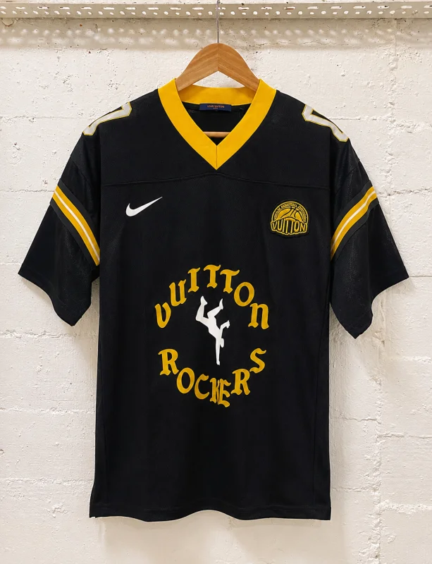 Louis Vuitton T-Shirt Black & Yellow Football | MASSIMOLUXURYOUTLET