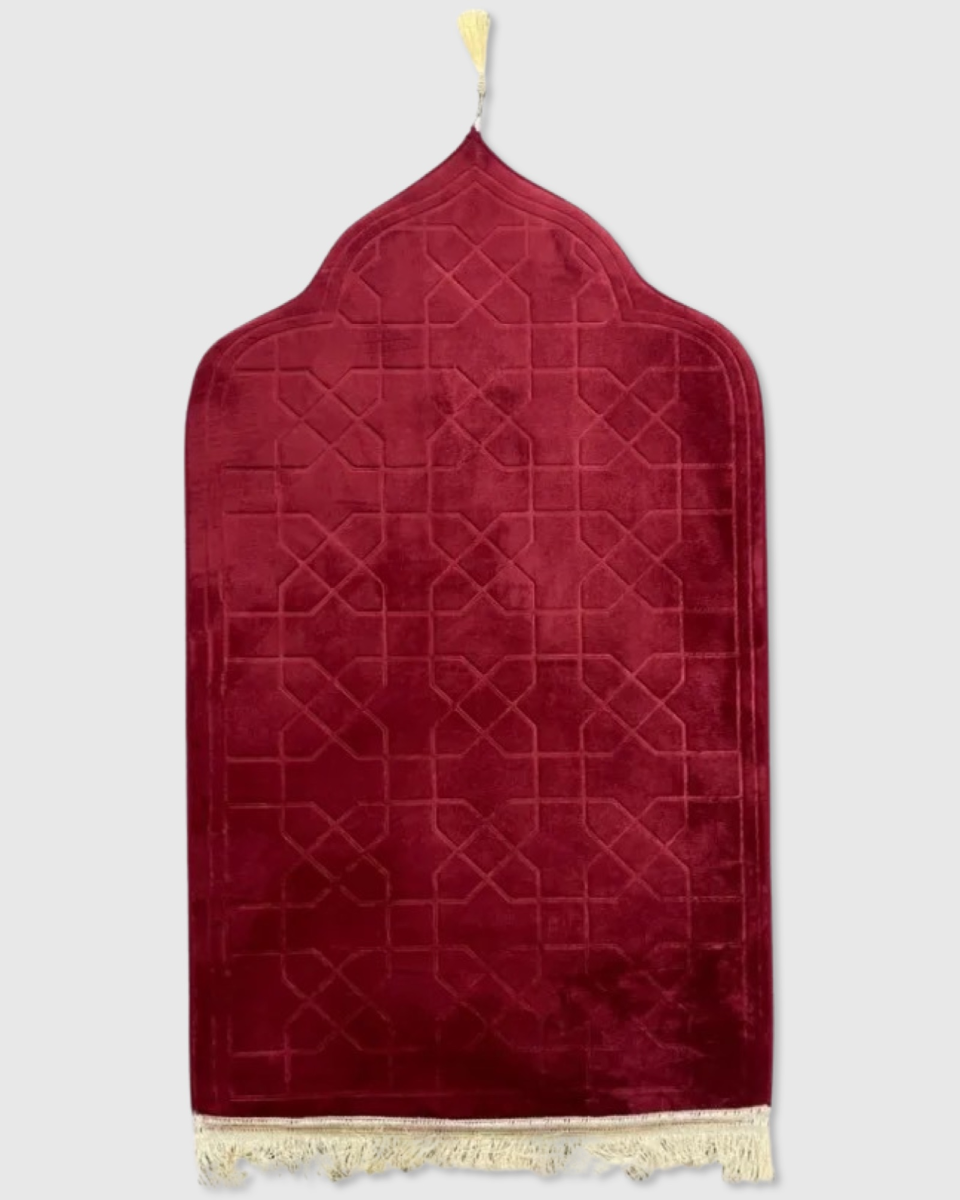 TAPIS DE PRIERE ORTHOPEDIQUE : UNTAPIS ULTRA CONFORT ROUGE | AMCOSMETIK