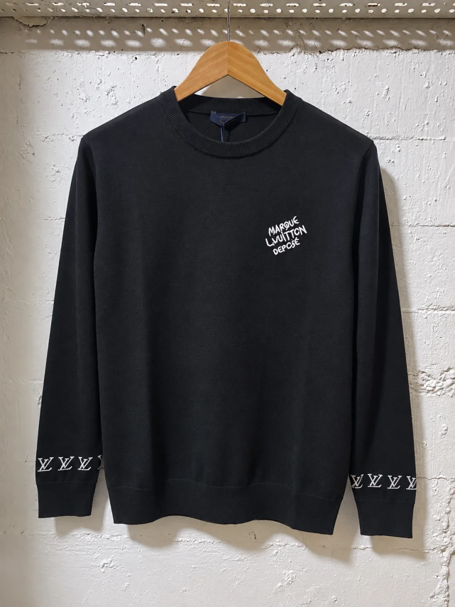 Louis Vuitton Fine Knit Sweater Black | 