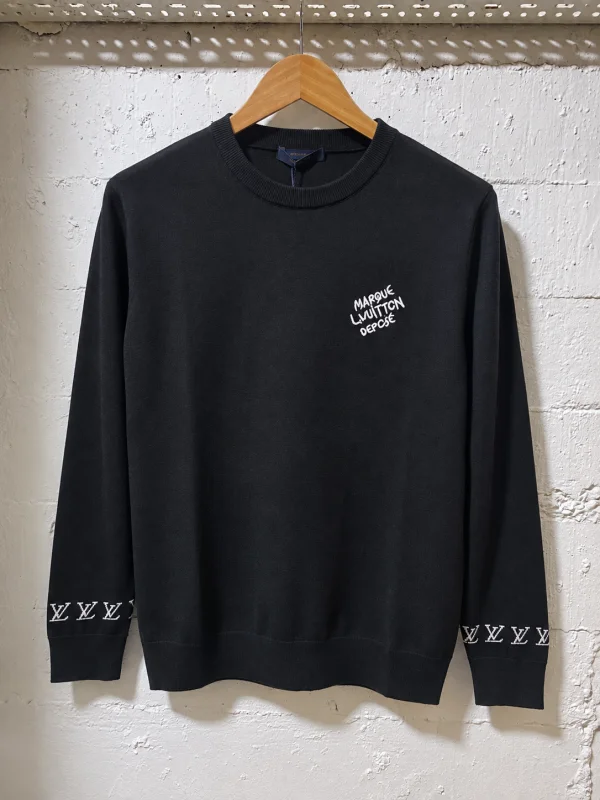 Louis Vuitton Fine Knit Sweater Black | 