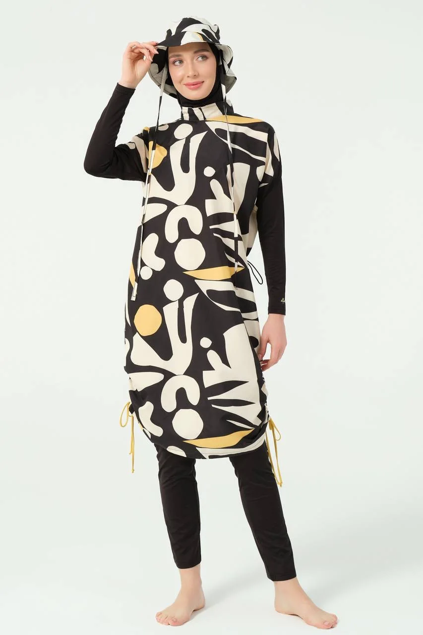 Burkini Avec Chapeau Noir | CasaZaz