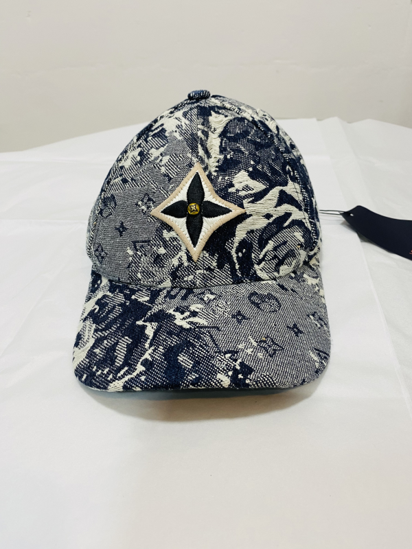 Louis Vuitton Cap Print Blue | MASSIMOLUXURYOUTLET