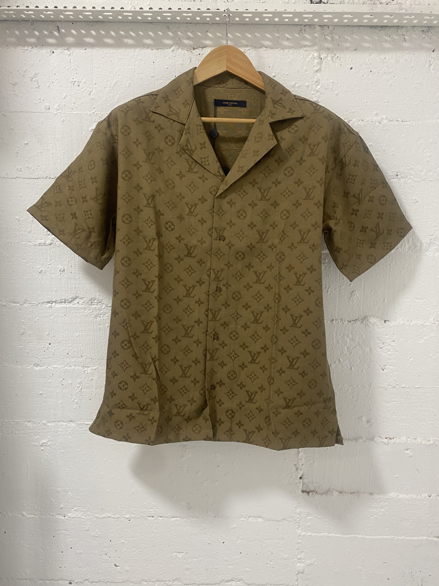 Louis Vuitton Shirt Monogramm Beige | MASSIMOLUXURYOUTLET