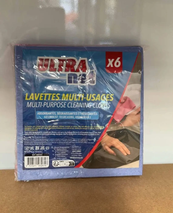 Lavettes, multi-usages 6 pieces  | Miniprix