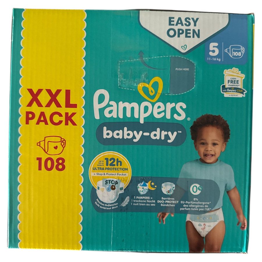 Taille 5 PAMPERS (108 couches) | Miniprix