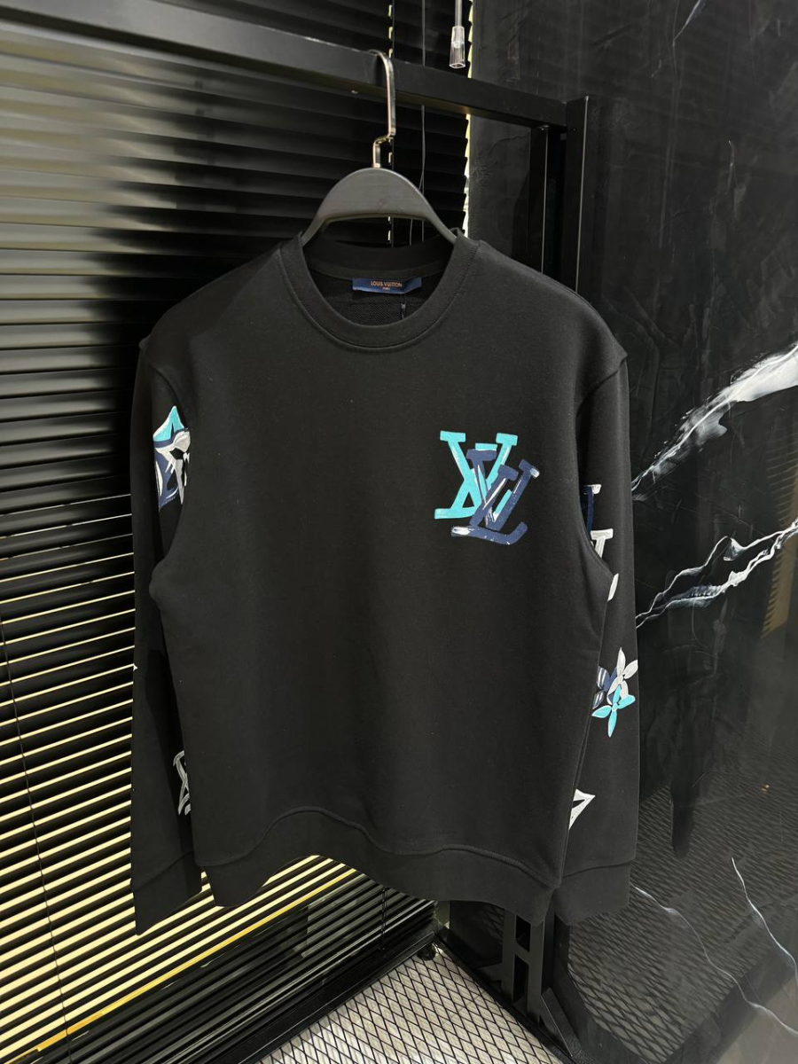 Louis Vuotton Sweatshirt Color LV Black | MASSIMOLUXURYOUTLET
