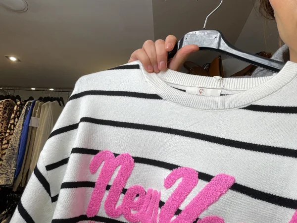 Pull blanc S | Astra boutique 