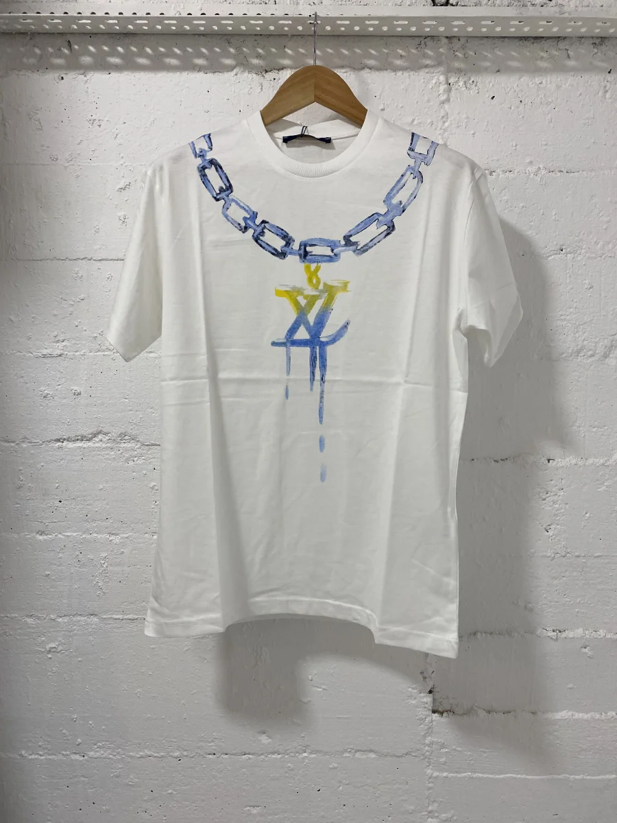 Louis Vuitton Monogram Piquet T-Shirt White | MASSIMOLUXURYOUTLET