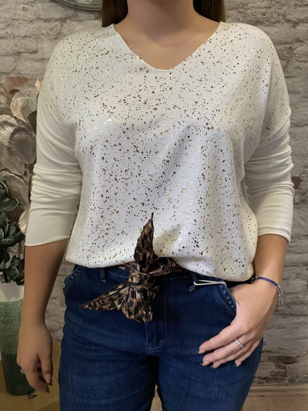 Pull fin brillant | Jus de coco 
