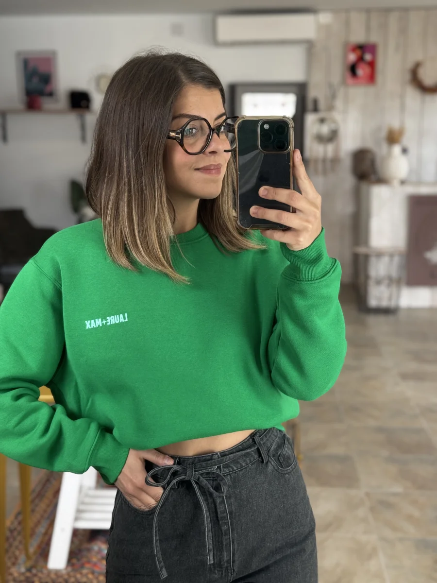 Sweat NIR vert | Les bohemiennes Le Bouscat