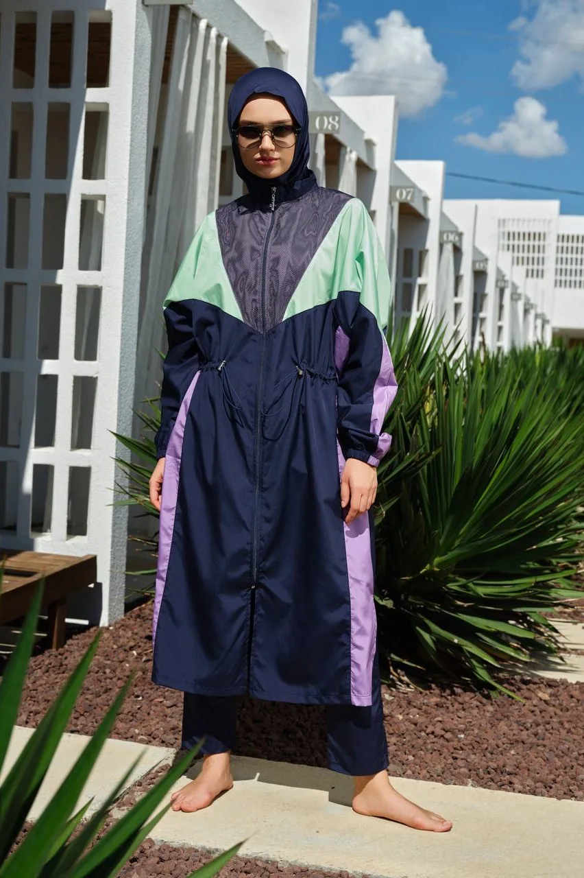 Bukini Mix Oversize Long Lacivert | CasaZaz