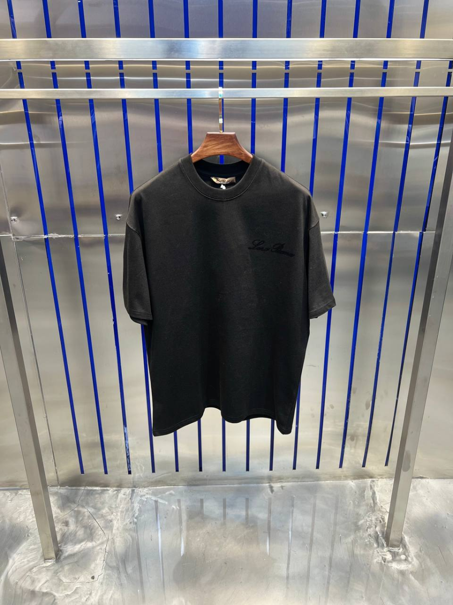Loro Piana T-Shirt Black/Black | MASSIMOLUXURYOUTLET