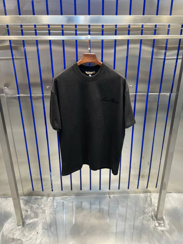 Loro Piana T-Shirt Black/Black | MASSIMOLUXURYOUTLET