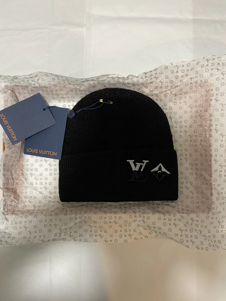 Louis Vuitton Cotton Cap Black/Grey | MASSIMOLUXURYOUTLET