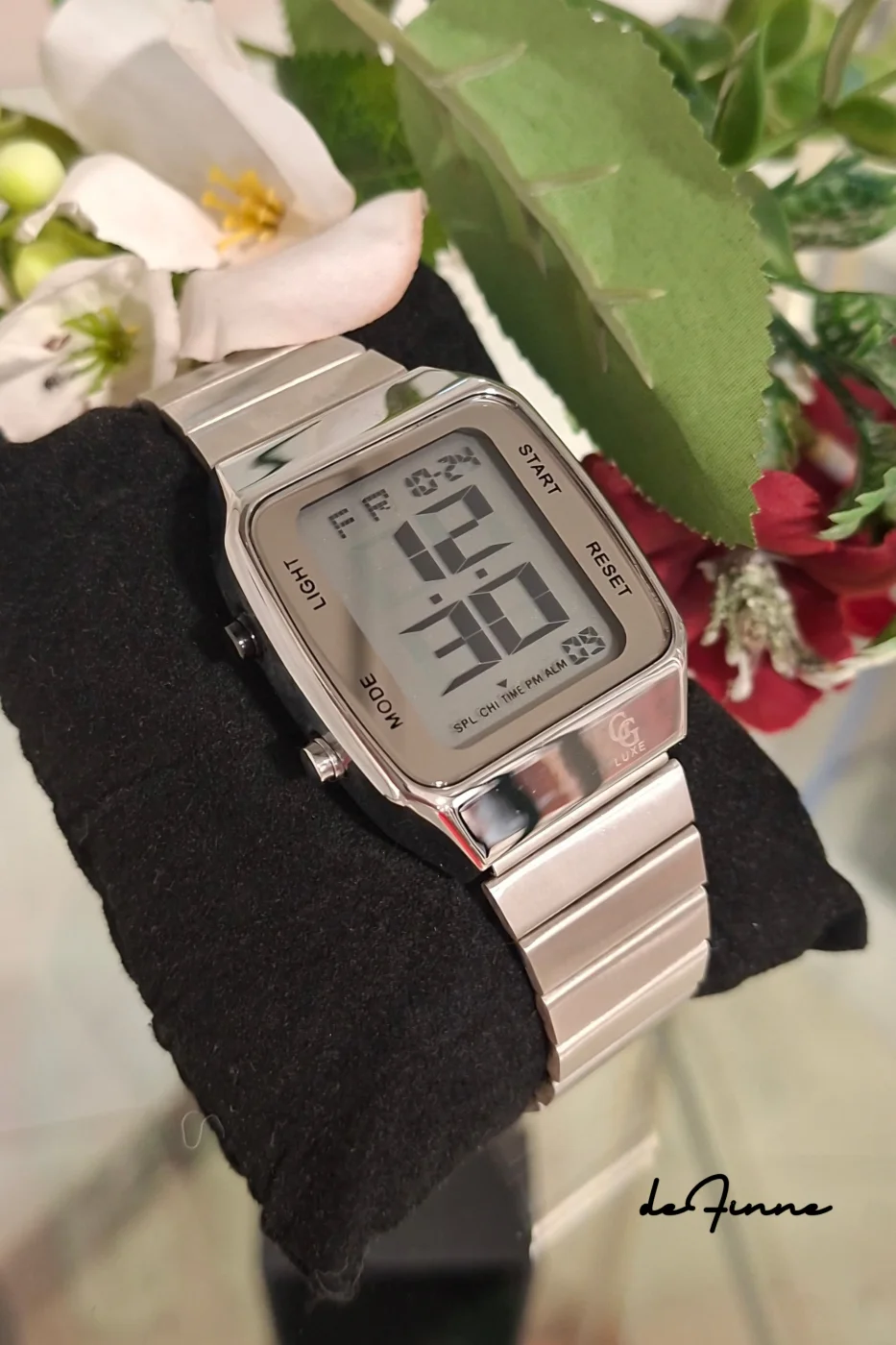 Relógio digital Prateado Edition GGLux | Definne