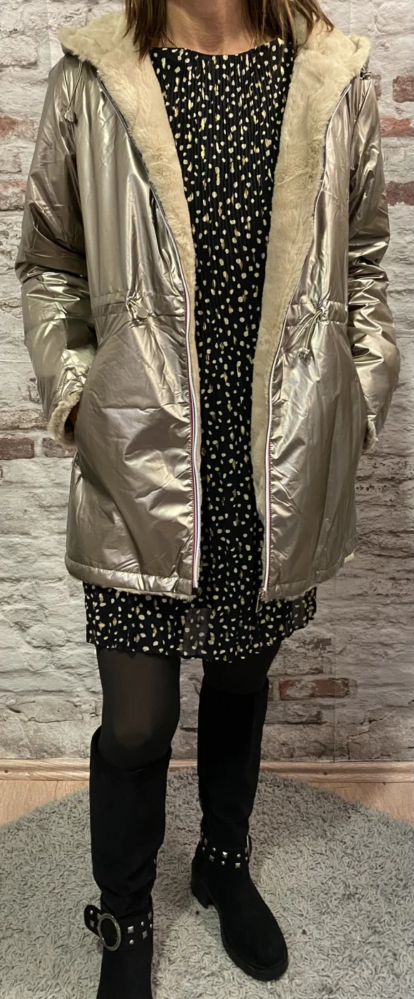 Doudoune reversible fourrure  | Jus de coco 