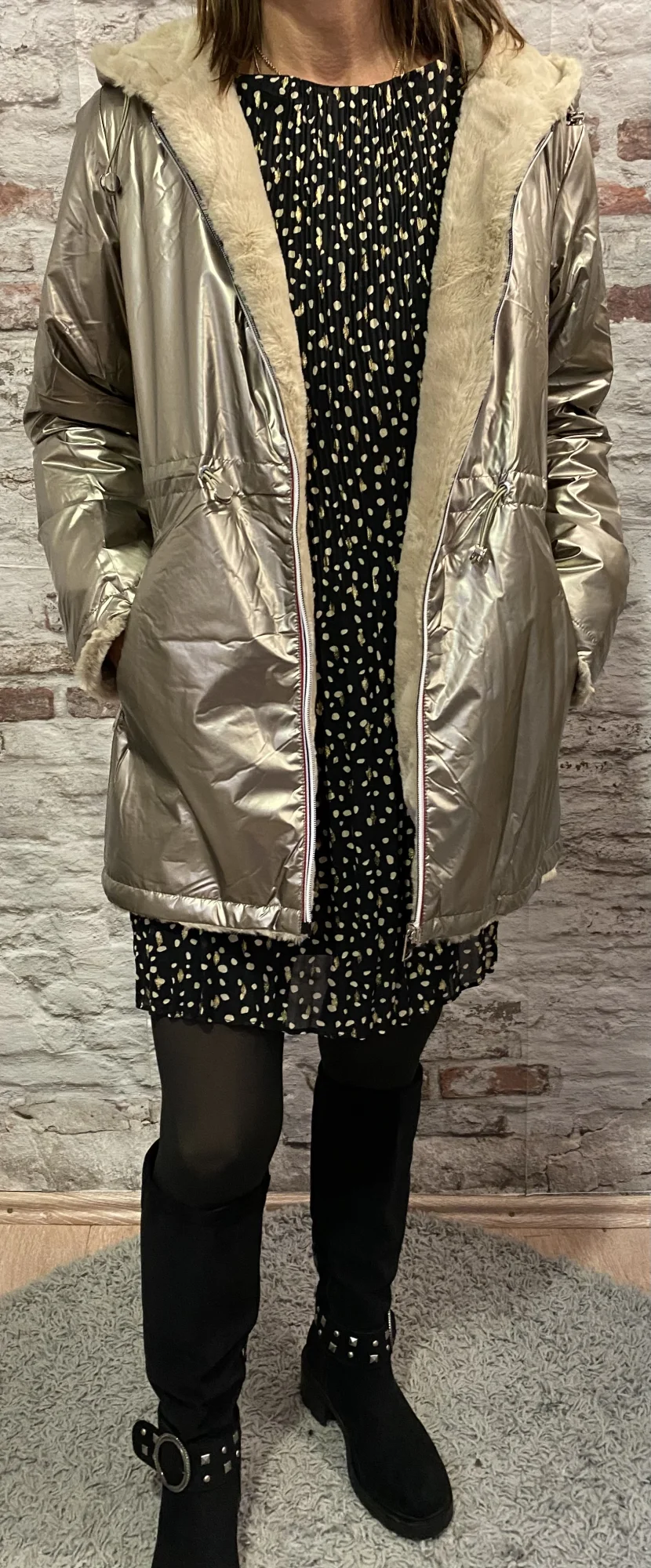 Doudoune reversible fourrure  | Jus de coco 