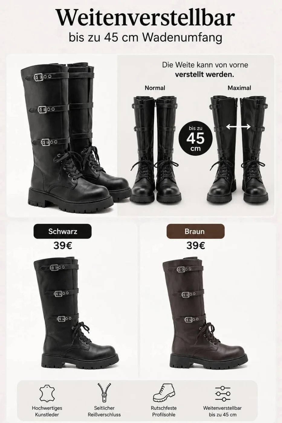 Harley Biker Stiefel (2 Farben) | Lieblings Schuhe