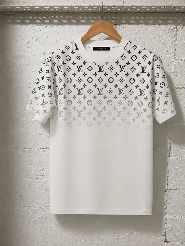 Louis Vuitton T-Shirt Gradient Cotton White | 