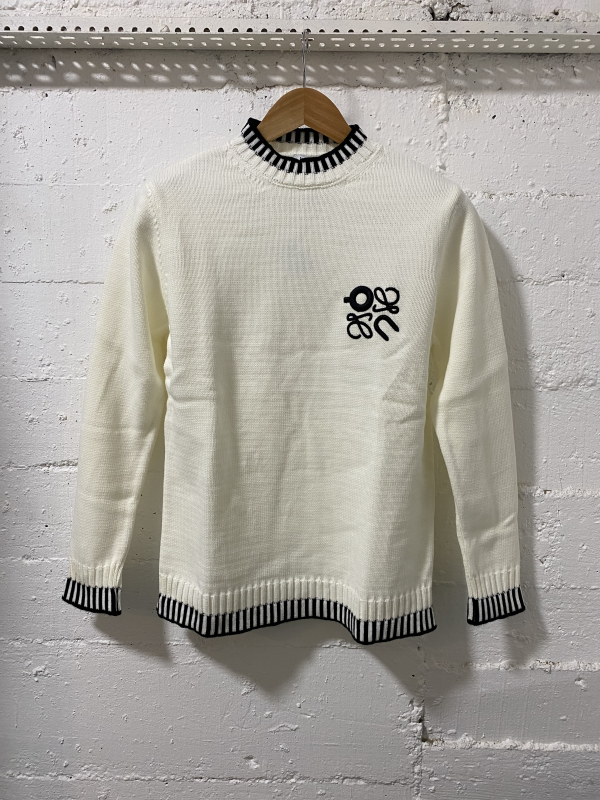 Loewe Cotton Sweater White | MASSIMOLUXURYOUTLET