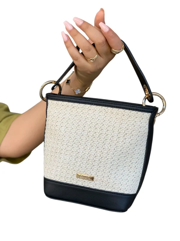Lamar Rafia Blanc Noir  | Sac'ré