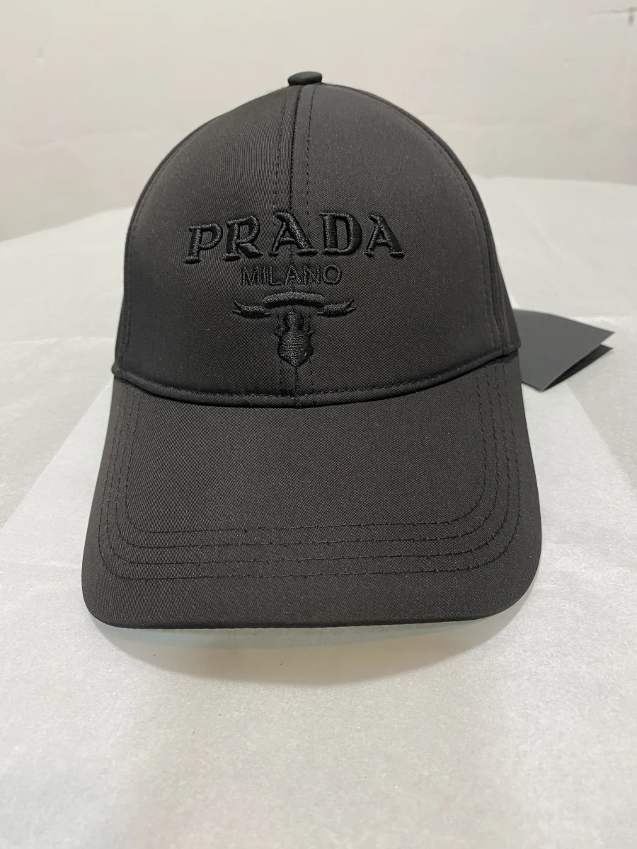 Prada Milano Cap Black/Black | MASSIMOLUXURYOUTLET