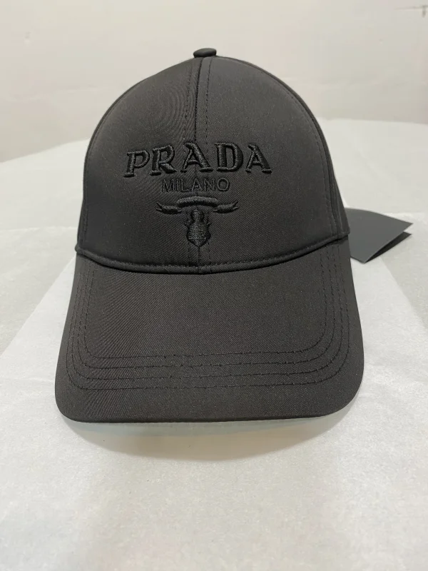 Prada Milano Cap Black/Black | MASSIMOLUXURYOUTLET