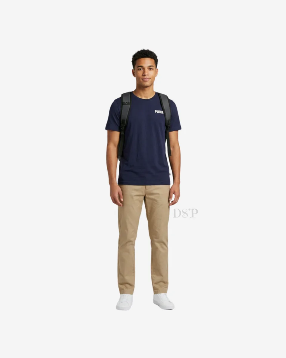 T-shirt PUMA Marine - 100 % Coton | Dîna Shop'