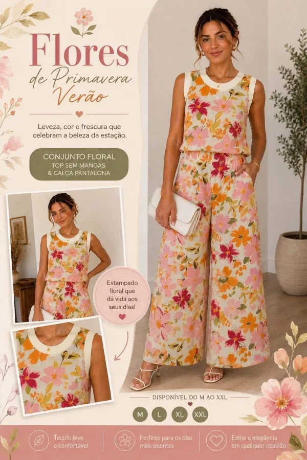 Conjunto Floral | Sublime Moda Feminina
