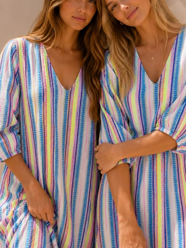 Rainbow Cotton Dress | Salsa Color