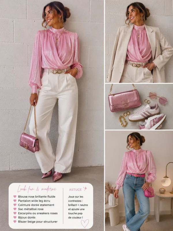 Blouse " noemie " 36 au 44 | Les Chics Filles by Sab 