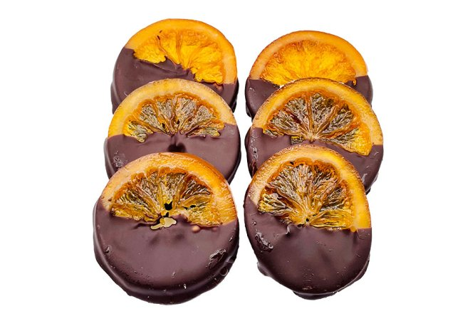 Tranche d’orange enrobé de chocolat belge | DARLWARD