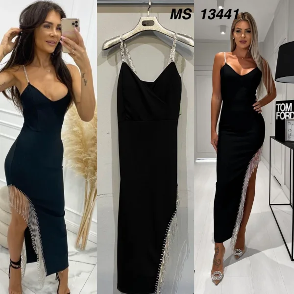 VESTIDO DETALLE PLATA | New Secret