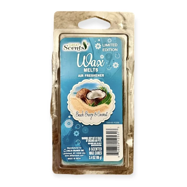 GREAT Scents - Limited Edition Wax Melts (Beach Breeze Coconut) | Home & Kitchen Delights