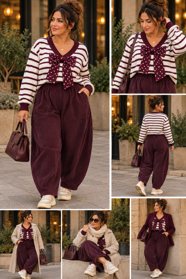 Pull " colette" bordeaux 38 au 48/50 | Les Chics Filles by Sab