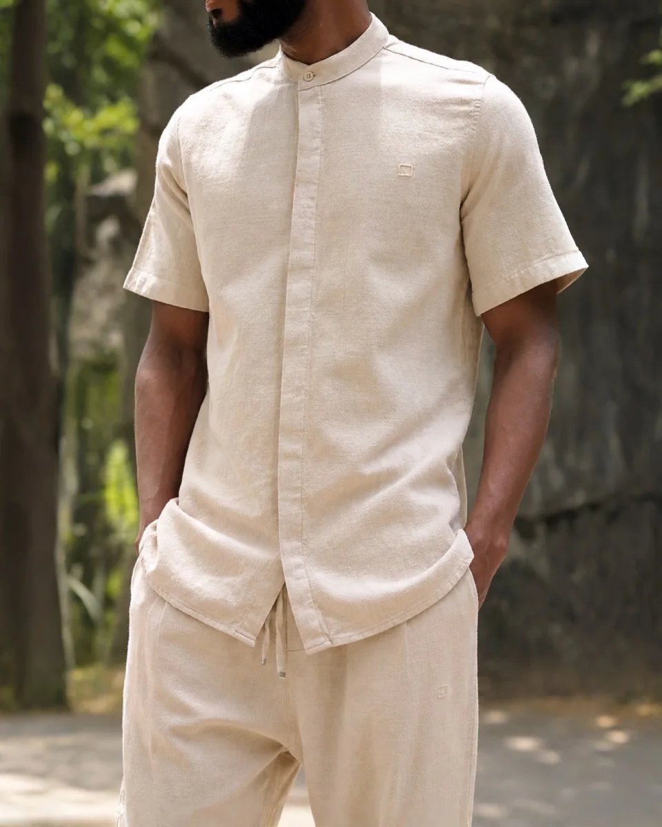 CHEMISE LIN COTON S25 – QABA’IL | AMCOSMETIK
