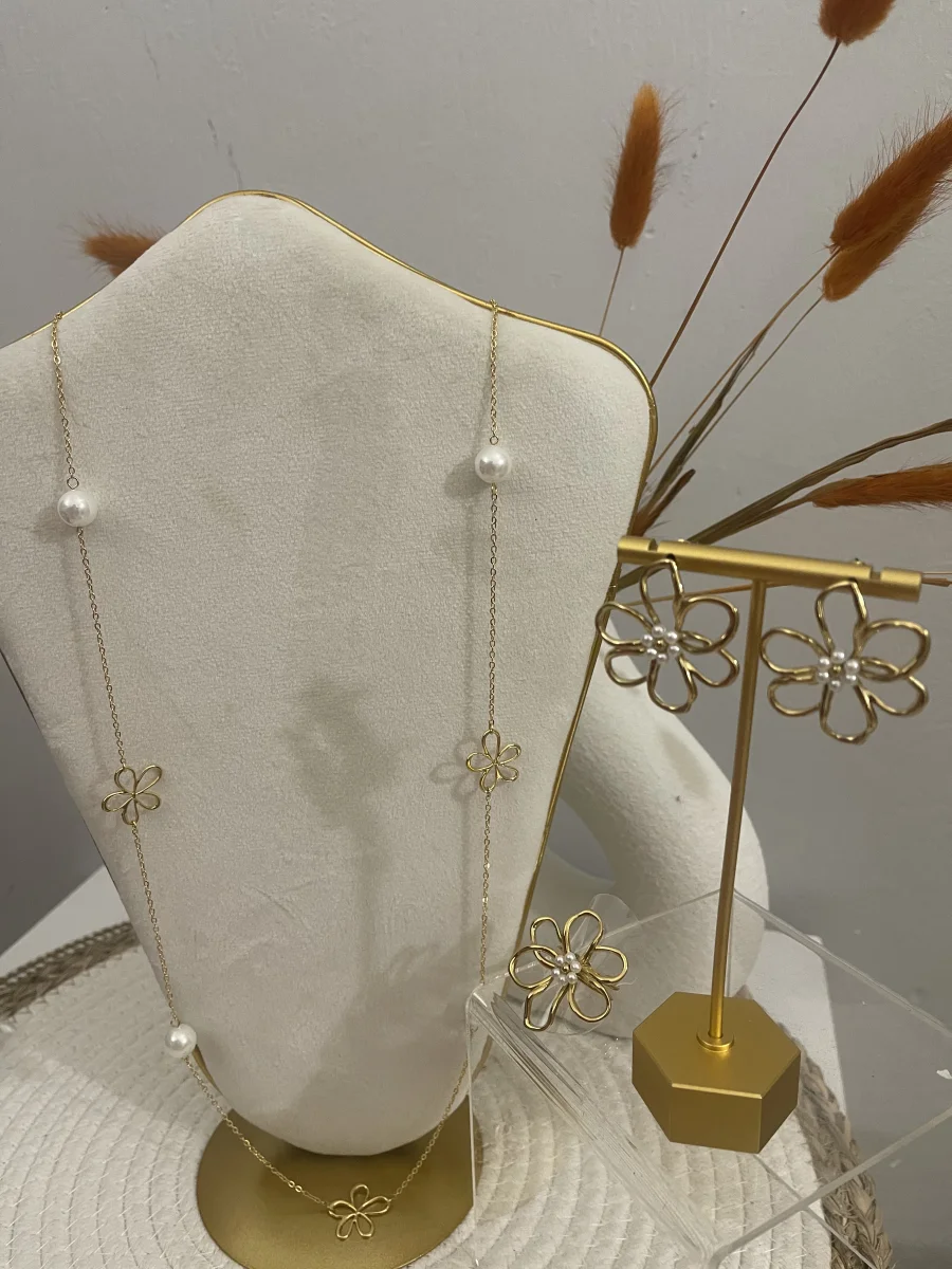 Parure collier +bague+boucles d oreilles  | WOMANITY FWI