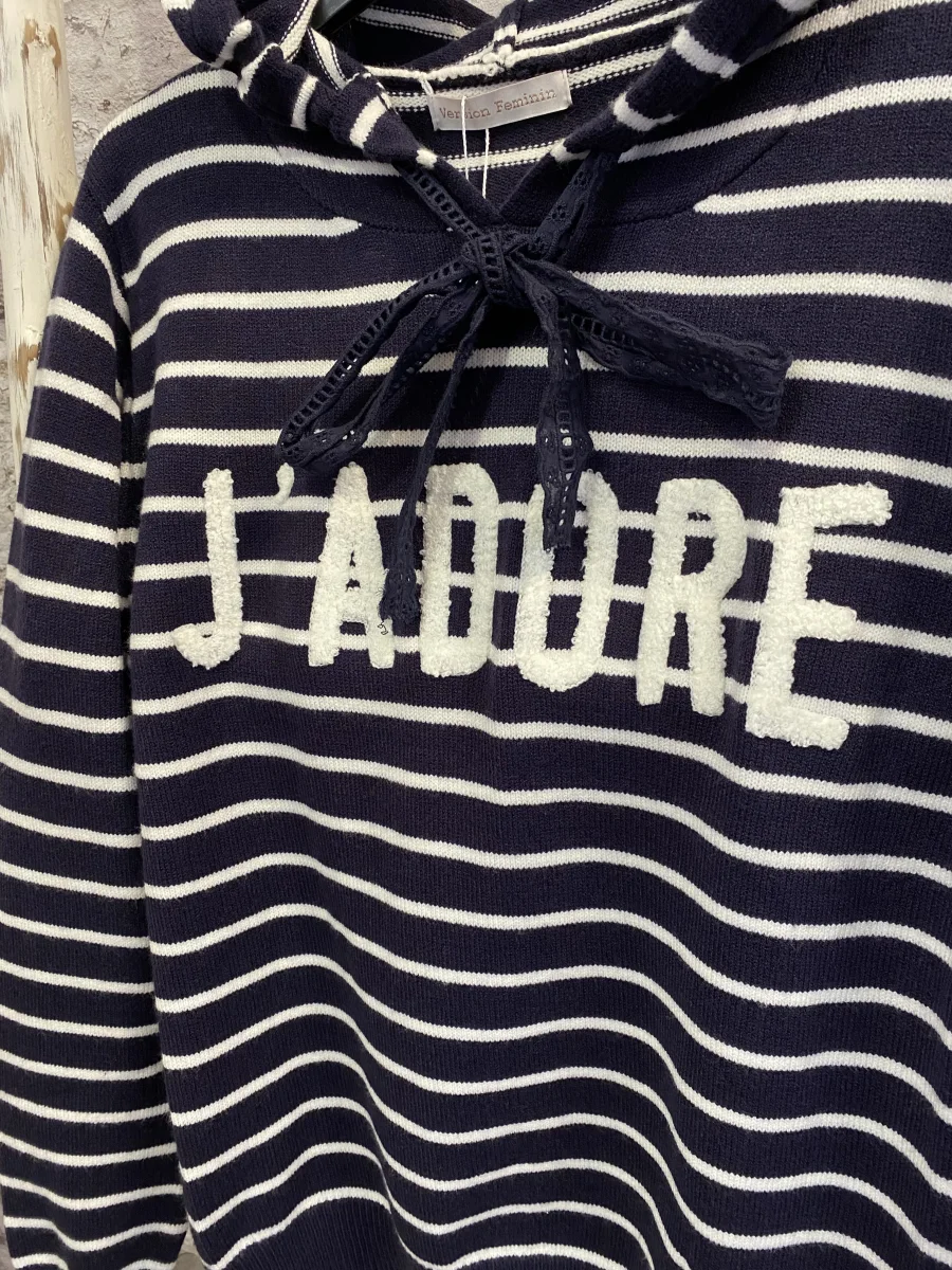 Pull capuche j’adore  | Jus de coco 