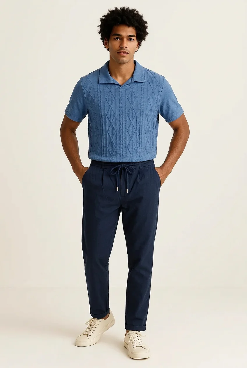 Pantaloni Uomo Primavera/Estate con Coulisse – Blu | GIMARK