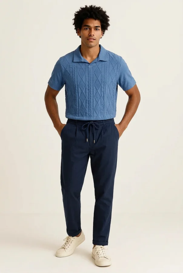 Pantaloni Uomo Primavera/Estate con Coulisse – Blu | GIMARK