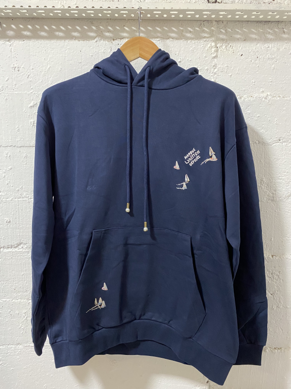 Louis Vuitton Marque Hoodie Blue | MASSIMOLUXURYOUTLET