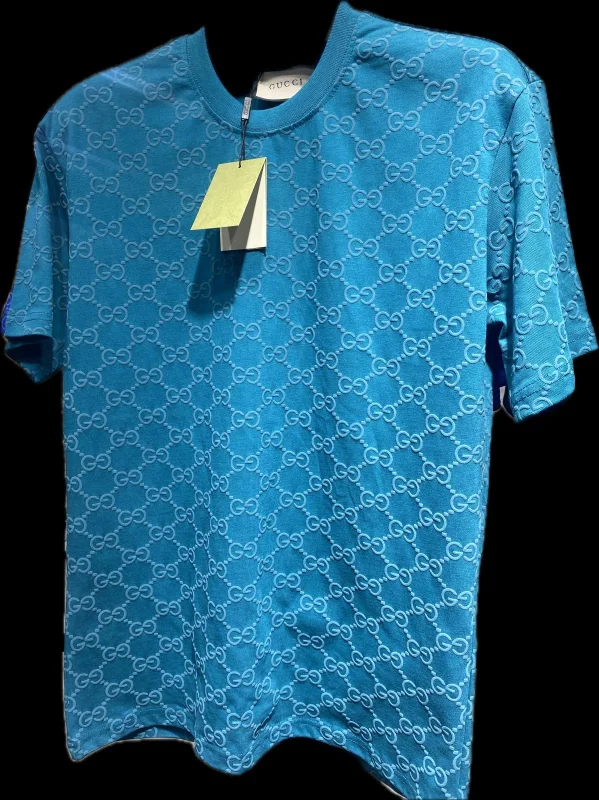 Gucci T-Shirt GG Blue Baby | MASSIMOLUXURYOUTLET