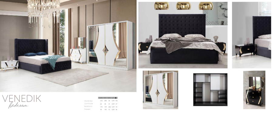 Chambre à coucher VENEDIK | MULTI-AFFAIRES